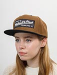Бейсболка MITCHELL NESS арт. 6HSSNE18Z00-MNNTNBK (коричневый / черный)